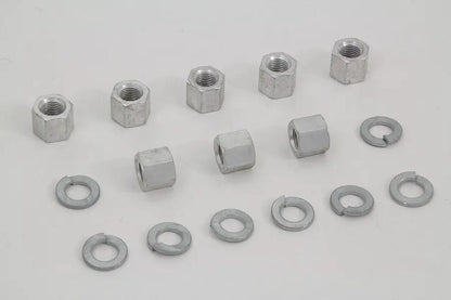 Colony Cadmium Cylinder Base Nuts and Washers Set for Harley Davidson XL (1957-1966) by Colony