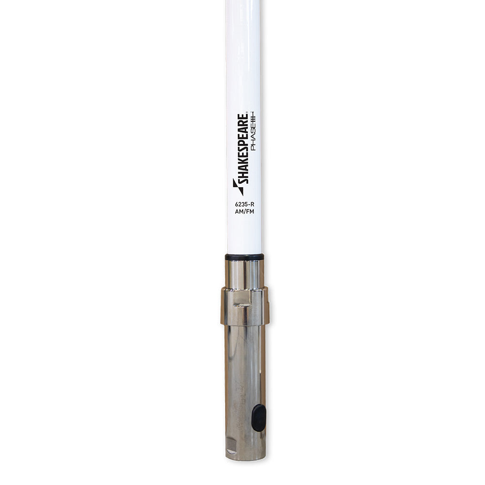 Shakespeare 6235-R Phase III AM/FM 8-Foot Antenna with 20-Foot Cable