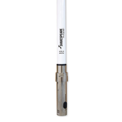 Shakespeare 6235-R Phase III AM/FM 8-Foot Antenna with 20-Foot Cable