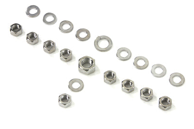 V-Twin Chrome Transmission Side Cover Kit for Harley Davidson EL and UL Models (1936-1941)