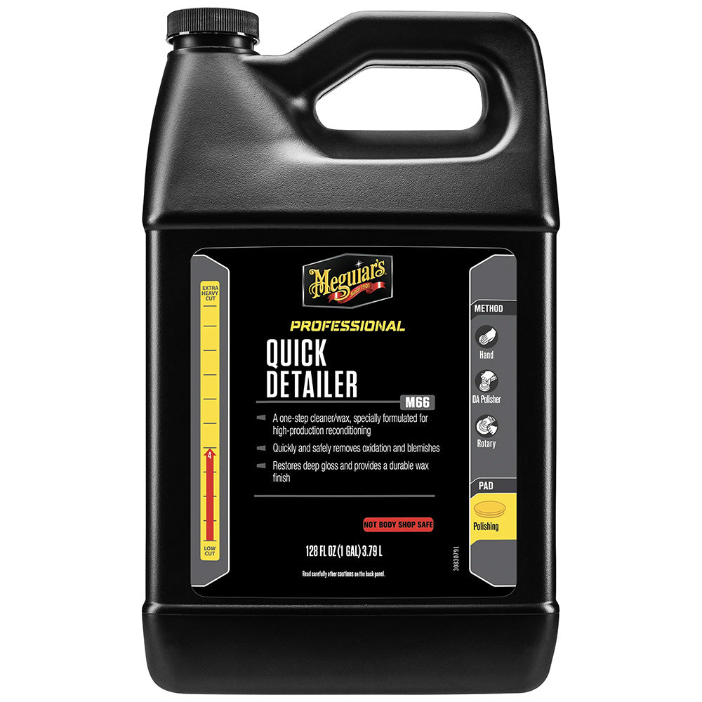 Meguiar's Mirror Glaze Quick Detailer - 1 Gallon for High-Production Paint Reconditioning
