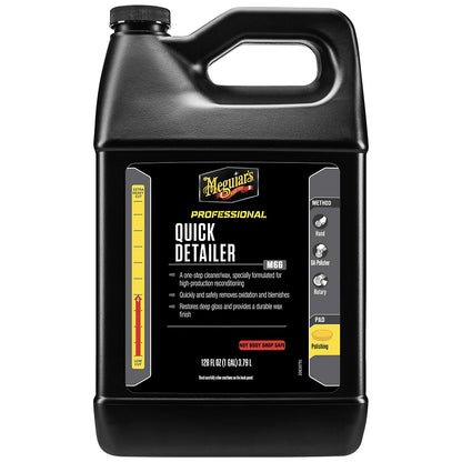 Meguiar's Mirror Glaze Quick Detailer - 1 Gallon for High-Production Paint Reconditioning