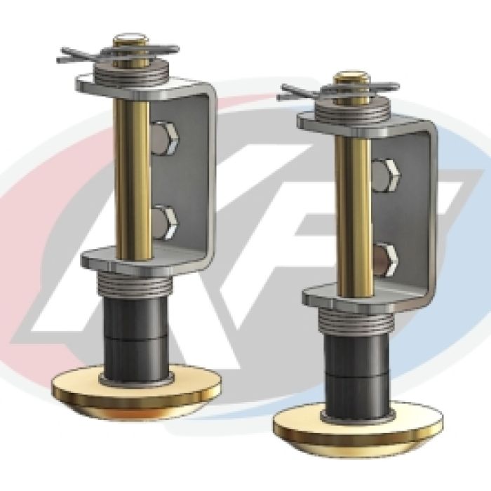 KFI Plow Skid Kit (2-Pack) Part Number 105170-R for Heavy-Duty Snow Removal