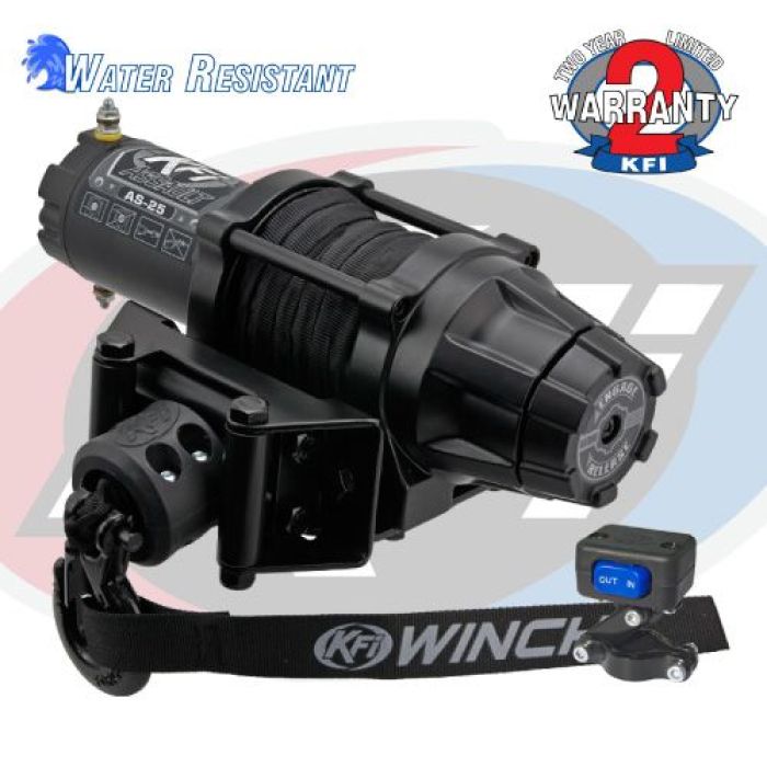 KFI Assault Series 2500 lb Winch with Synthetic Cable - Part Number AS-25