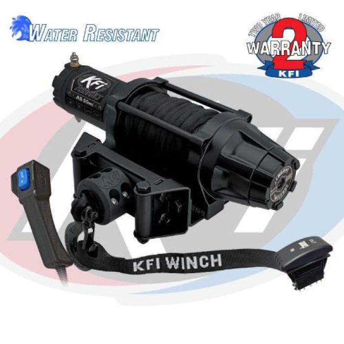 KFI ASSAULT Series Wide 5000 lb Winch (Part Number: AS-50WX)