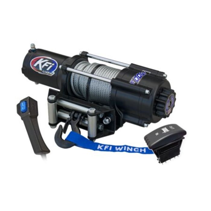 KFI 4500 lb Wide Drum UTV Winch U45W-R2 by KFI