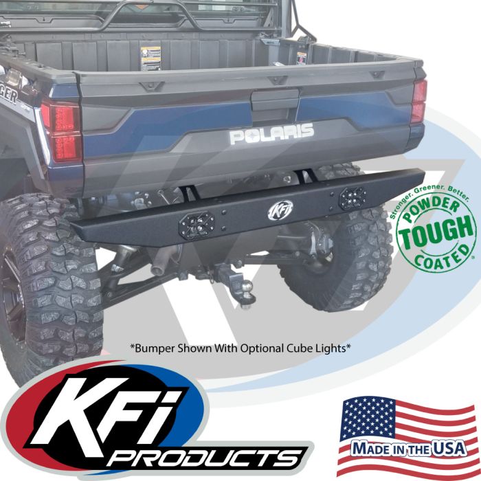 KFI Rear Bumper Formed for Polaris Ranger XP 1000 - Durable Off-Road Protection