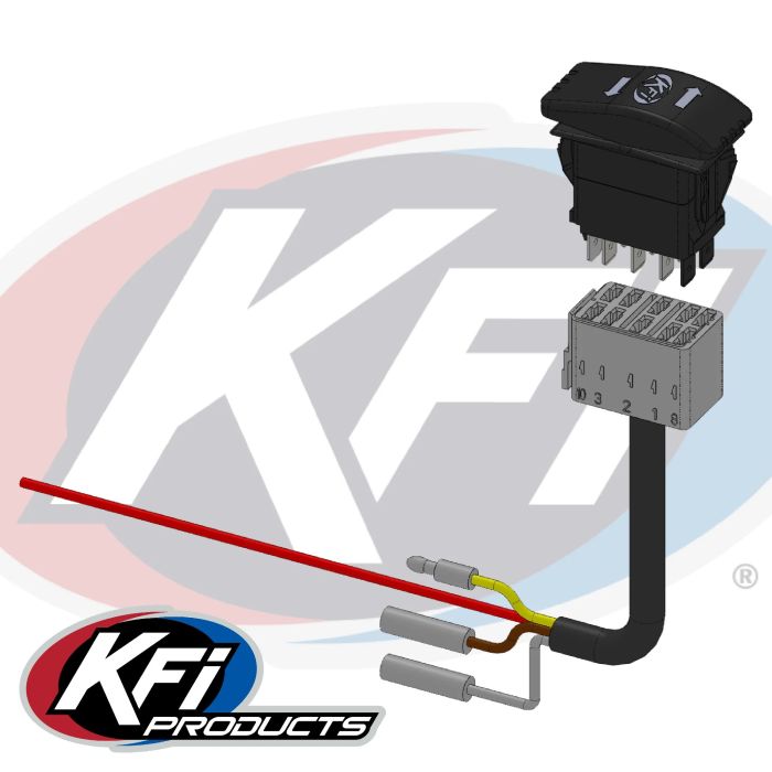 KFI U-Kit Add Act Backlit Dash Switch and Harness – Model ACT-BLDRS-K
