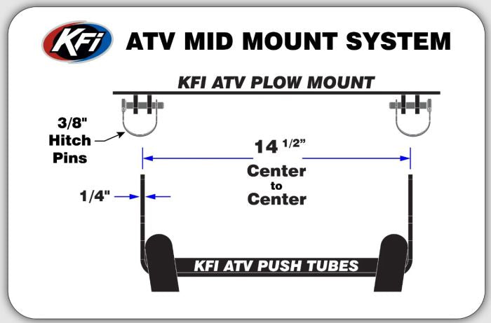 KFI PLOW Mount for Kawasaki BF (IRS) - Model 106655 by KFI