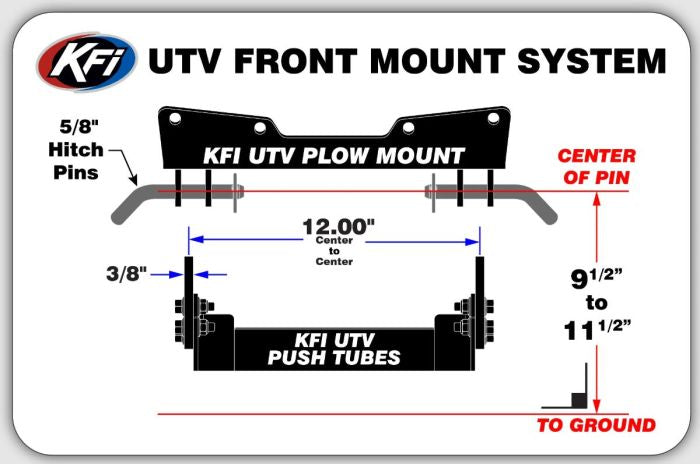 KFI Plow Mount for Axis X550 and X750 / Hisun Stryker 550X - Reliable Tractor Accessory