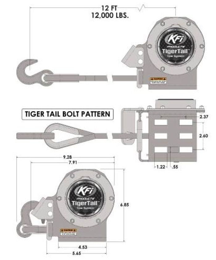 KFI Tigertail-Desert Tan Part Number 101120-DT for Heavy Equipment and Machinery