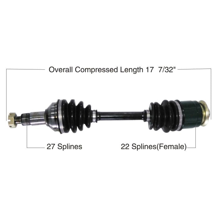 TYTANEUM OE Replacement CV Axle for Arctic Cat Rear Left and Right – Durable Drive Shaft Assembly