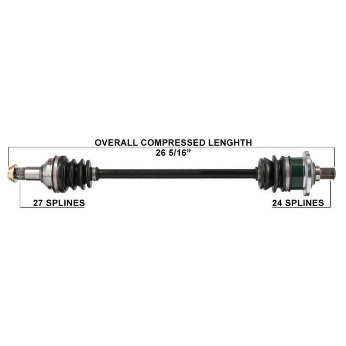 TYTANEUM OE Replacement CV Axle for Arctic Cat Front Left and Rear Left - Part Number 813-0012
