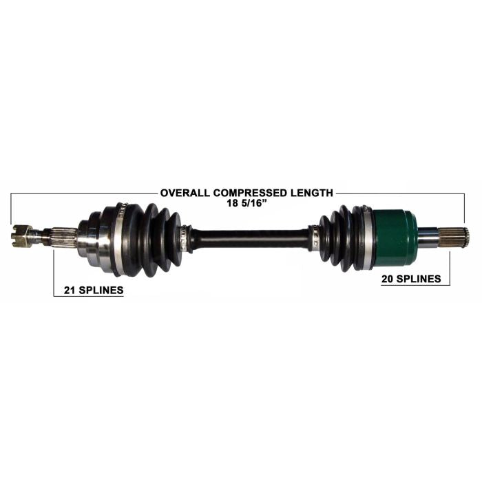 TYTANEUM OE Replacement Front Left CV Axle for Honda – Part Number 813-0062