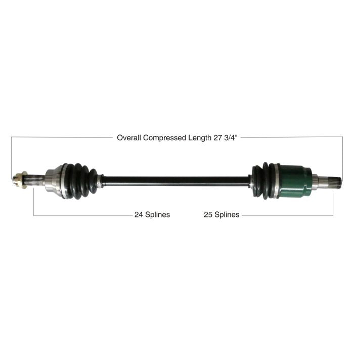 TYTANEUM OE Replacement CV Axle for Honda Front Left - Part Number 813-0072