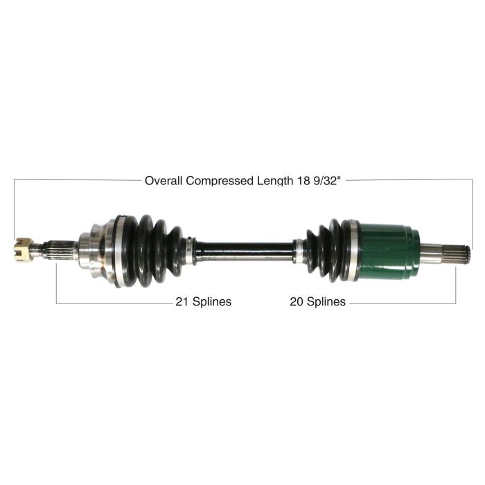 TYTANEUM OE Replacement Front Left CV Axle for Honda - Part Number 813-0073