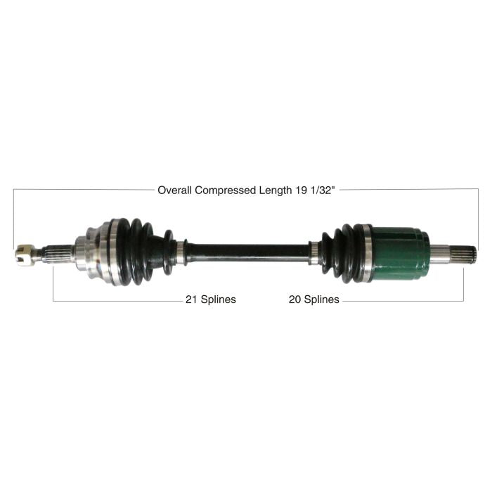 TYTANEUM Honda Front Right OE Replacement CV Axle (Part #813-0074)