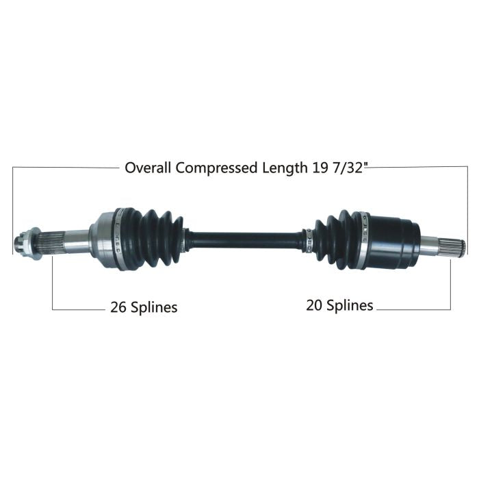 TYTANEUM OE Replacement Front Right CV Axle for Honda – Part Number 813-0076