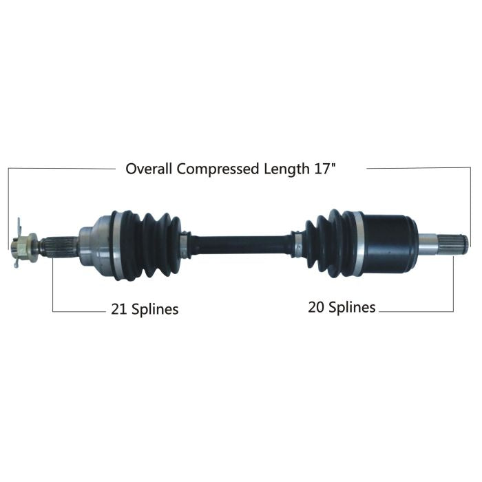 TYTANEUM Honda Front Left OE Replacement CV Axle Part 813-0082