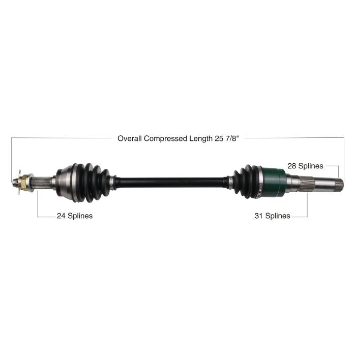 TYTANEUM OE Replacement CV Axle for John Deere Rear Right - Part 813-0100