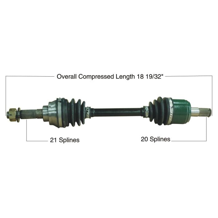 TYTANEUM OE Replacement CV Axle for Kawasaki Front Left and Right - Part Number 813-0105