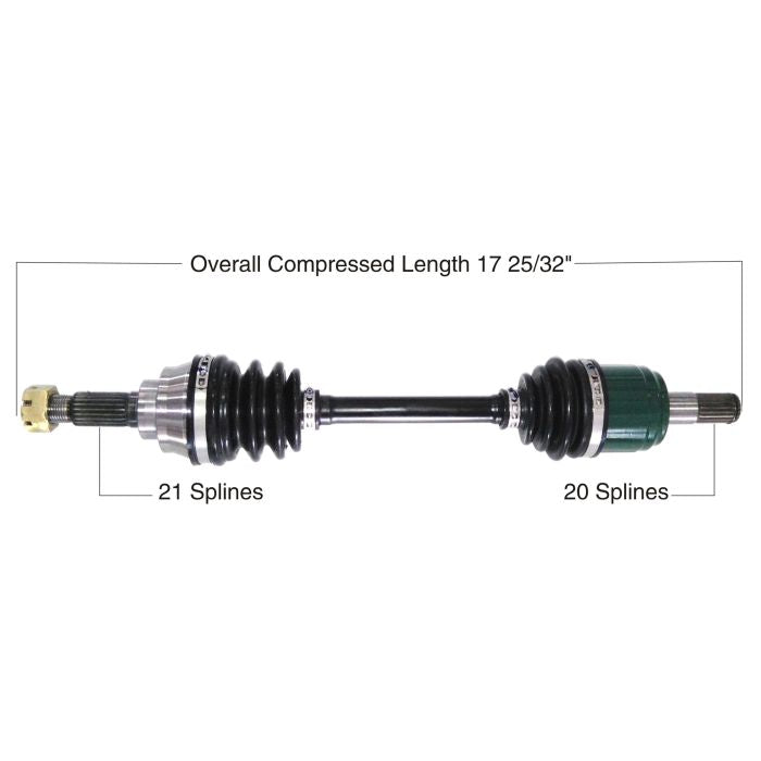TYTANEUM OE Replacement Front Right CV Axle for Kawasaki - Part Number 813-0107