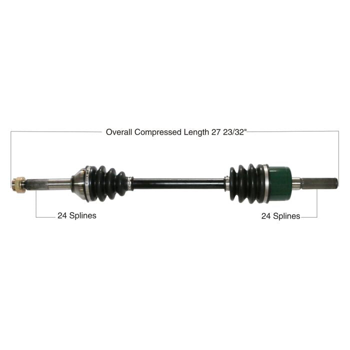 TYTANEUM OE Replacement Rear Left CV Axle for Kawasaki - Part Number 813-0109