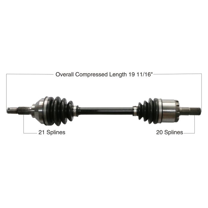 TYTANEUM OE Replacement Front Left CV Axle for Kawasaki - Part 813-0111