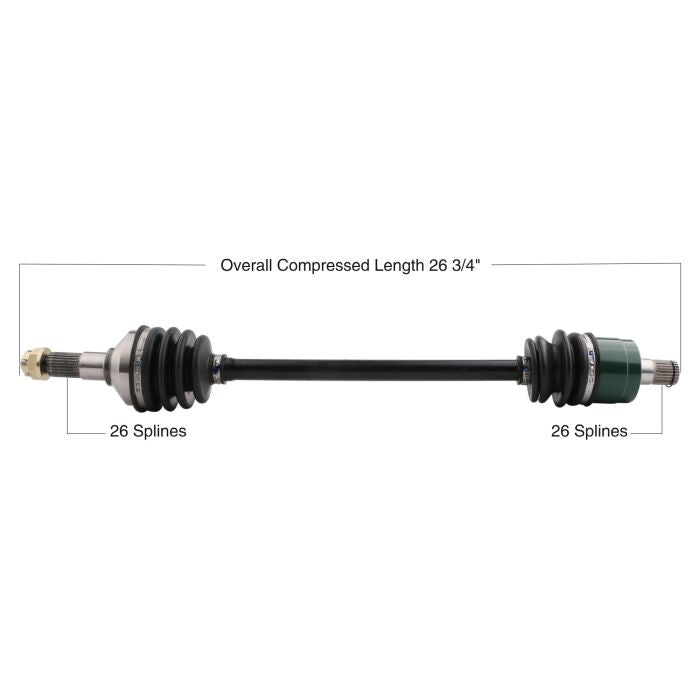 TYTANEUM OE Replacement Front Right CV Axle for Kawasaki - Part #813-0118