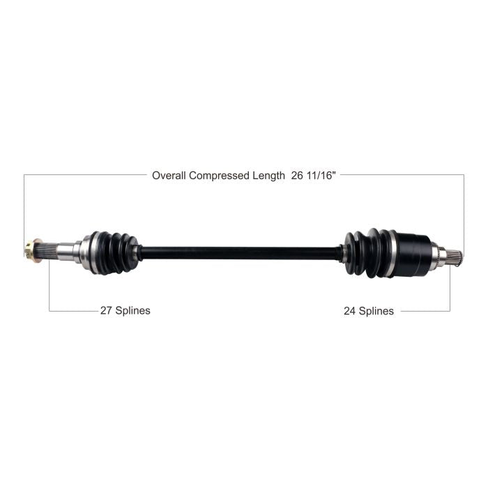 TYTANEUM OE Replacement CV Axle for Kymco Front Right - Part Number 813-0124