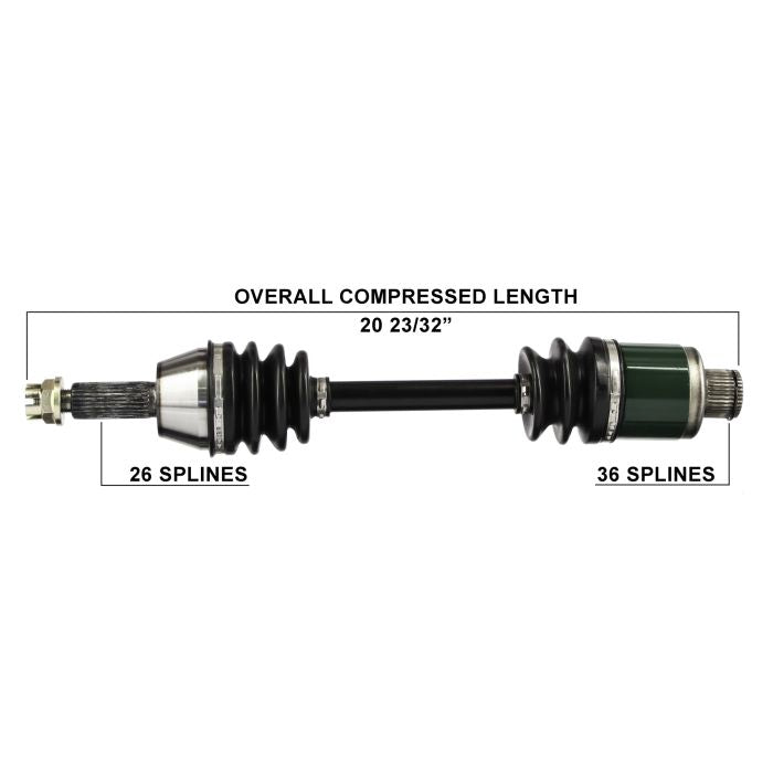 TYTANEUM 813-0128 OE Replacement CV Axle for Polaris Rear Left or Right