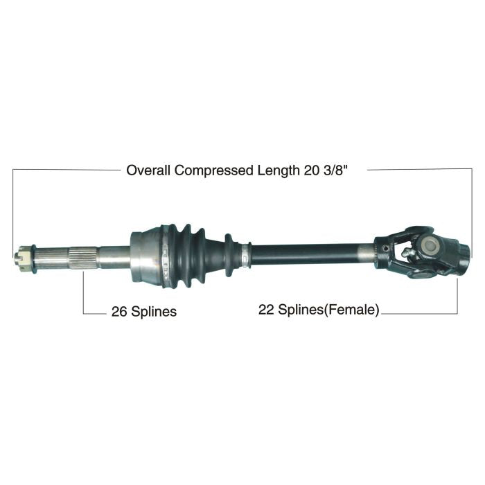 TYTANEUM 813-0130 OE Replacement Front CV Axle for Polaris, Left or Right