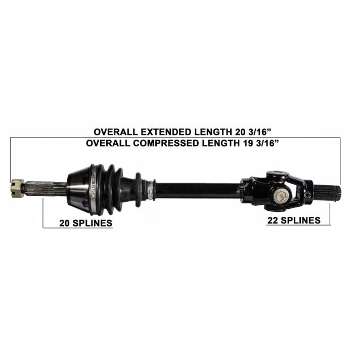 TYTANEUM OE Replacement CV Axle for Polaris Rear Left and Right – Part Number 813-0135