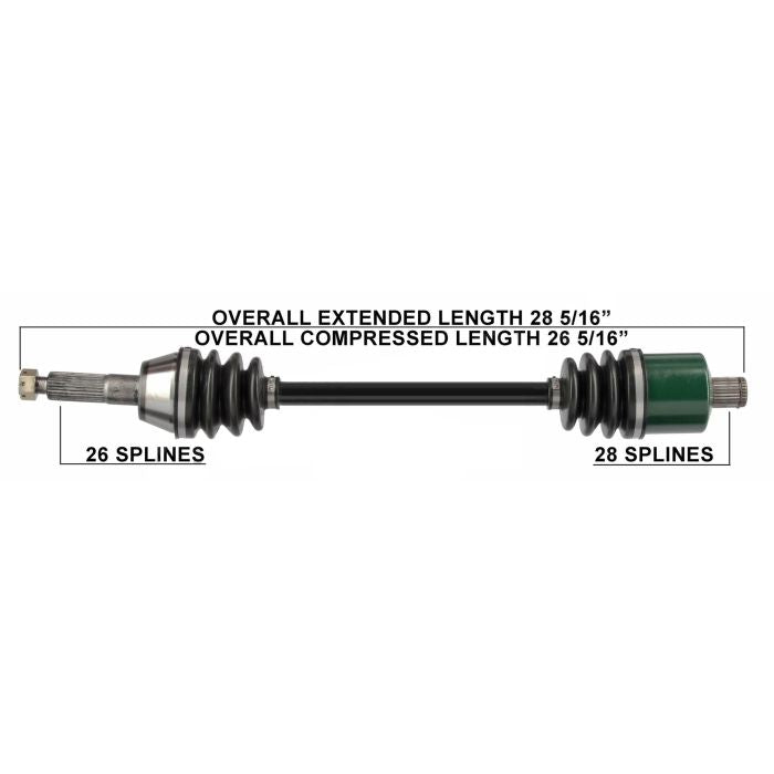 TYTANEUM OE Replacement CV Axle for Polaris Rear Left and Right - Part #813-0138