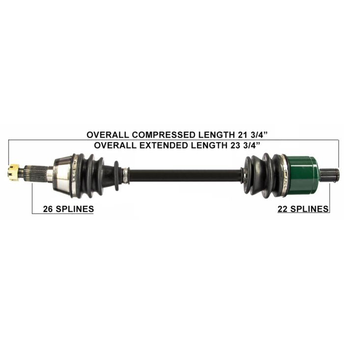 TYTANEUM OE Replacement Front Left and Right CV Axle for Polaris Vehicles - Part Number 813-0139