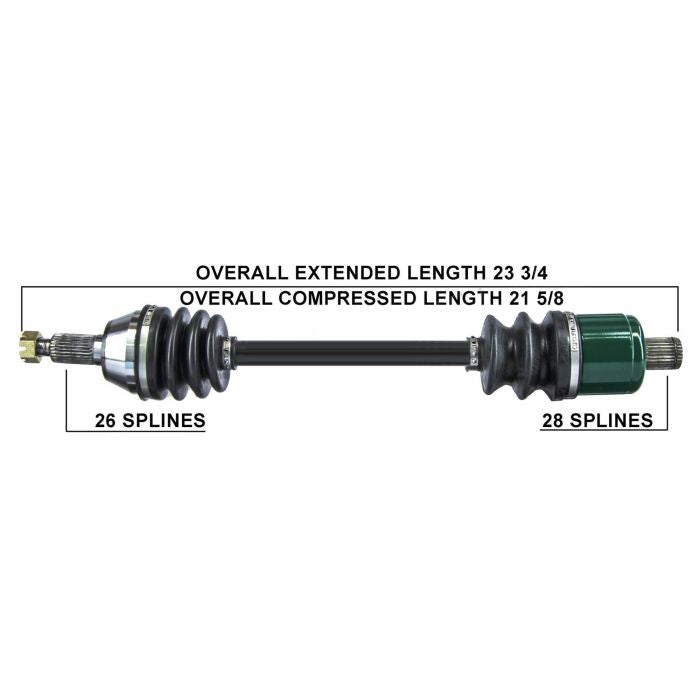 TYTANEUM OE Replacement Rear Left/Right CV Axle for Polaris Vehicles (Part #813-0141)