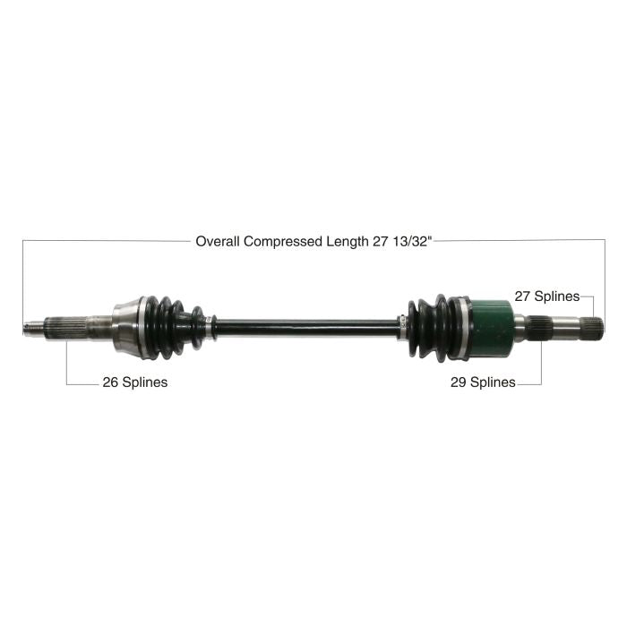 TYTANEUM Polaris Rear Left OE Replacement CV Axle - Part 813-0152