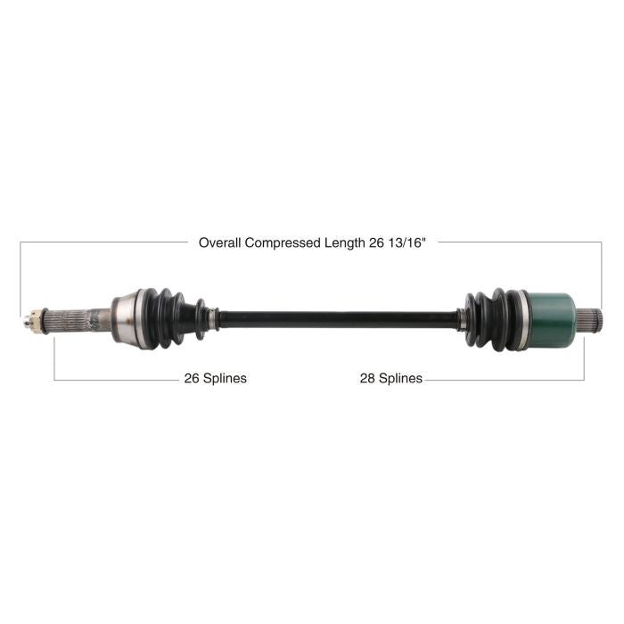 TYTANEUM OE Replacement CV Axle for Polaris Rear Left and Right - Part Number 813-0160