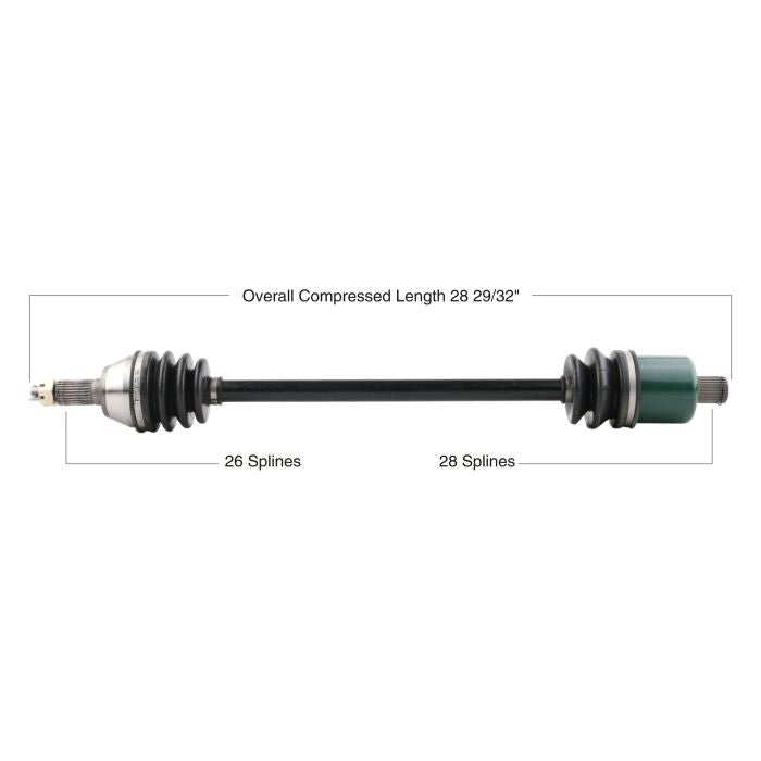 TYTANEUM OE Replacement CV Axle for Polaris Rear Left/Right – Part Number 813-0163
