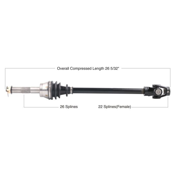 TYTANEUM OE Replacement CV Axle for Polaris Front Left and Right - Model 813-0164