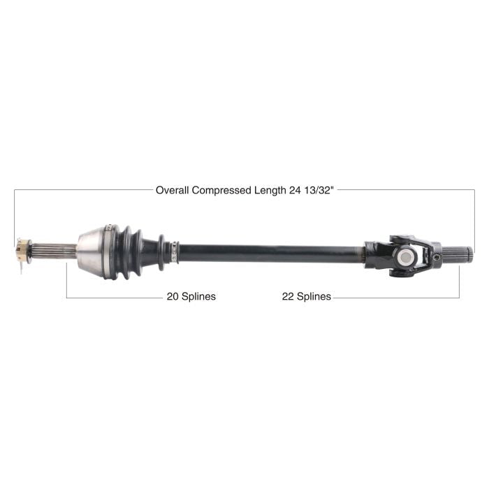 TYTANEUM 813-0165 OE Replacement Front CV Axle for Polaris, Left or Right