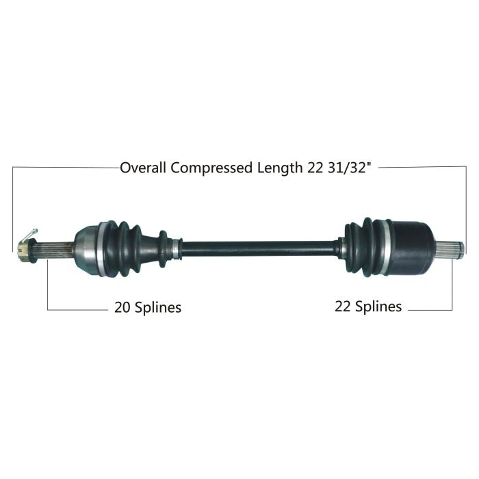 TYTANEUM OE Replacement CV Axle for Polaris Front Left and Right - Part Number 813-0166