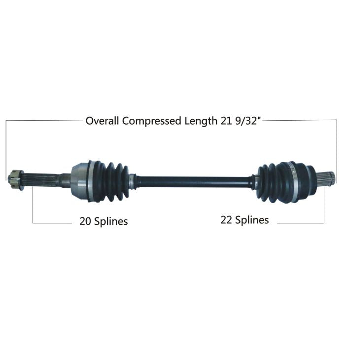 TYTANEUM OE Replacement CV Axle for Polaris Front Left and Right - Part 813-0173