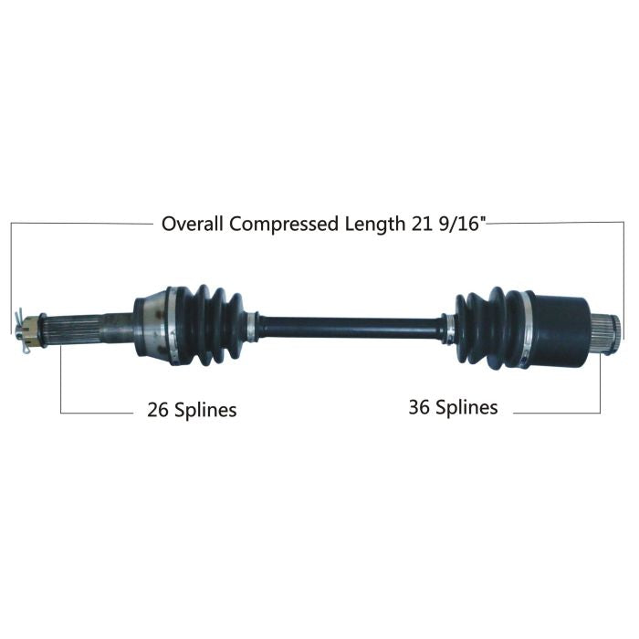 TYTANEUM 813-0174 OE Replacement Rear CV Axle for Polaris, Left or Right