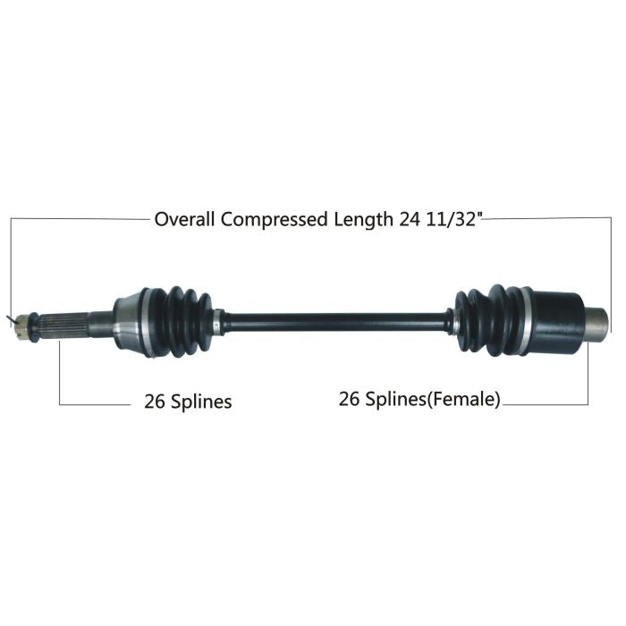 TYTANEUM OE Replacement CV Axle for Polaris Rear Left and Right - Part 813-0175