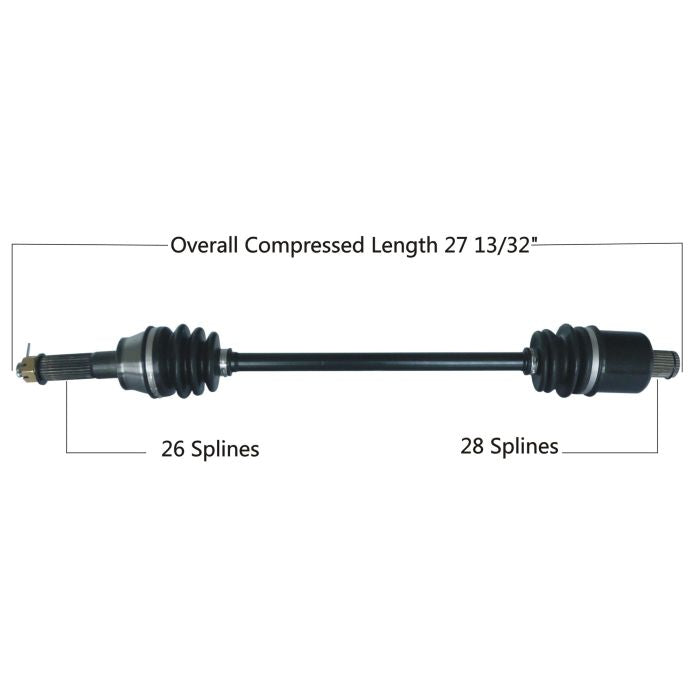 TYTANEUM OE Replacement CV Axle for Polaris Rear Left and Right - Model 813-0177