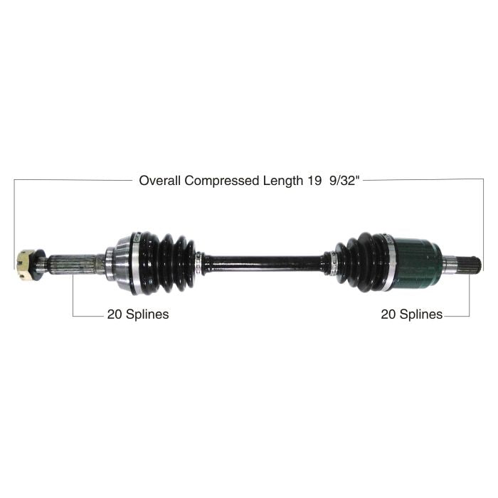 TYTANEUM OE Replacement Front Left CV Axle for Suzuki - Part Number 813-0186