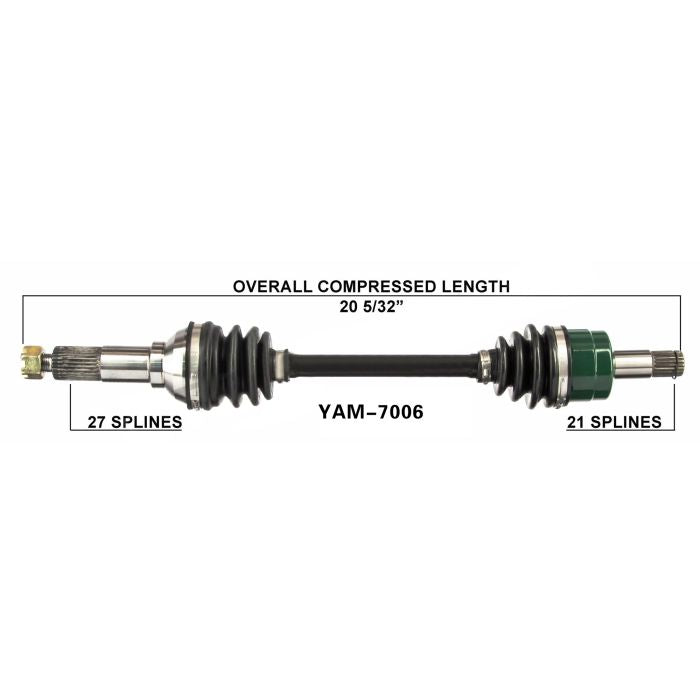 TYTANEUM OE Replacement Front Right CV Axle for Yamaha - Part #813-0196