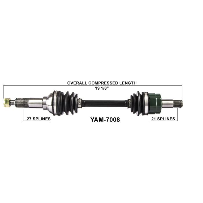 TYTANEUM OE Replacement Front Right CV Axle for Yamaha - Part Number 813-0198