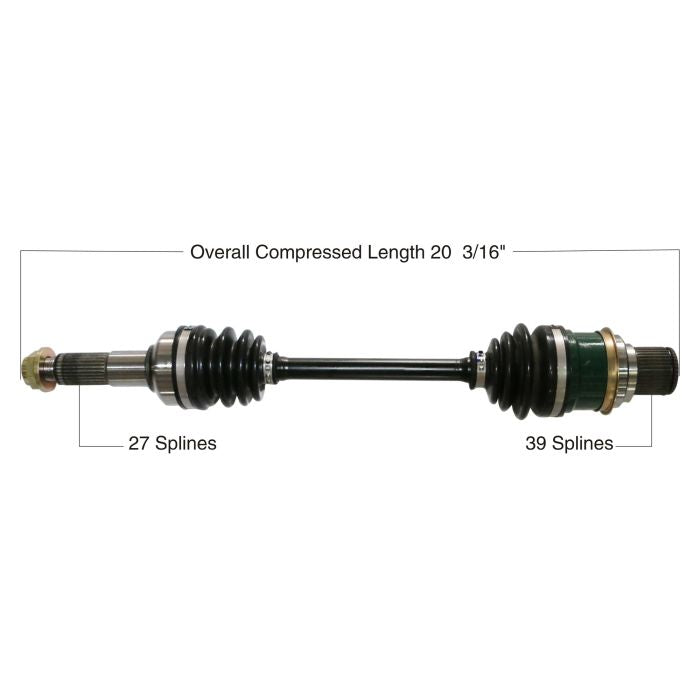 TYTANEUM OE Replacement CV Axle for Yamaha Rear Left and Right - Part Number 813-0201
